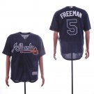 Men/Youth's Braves 5 Freddie Freeman Navy Cool Base Jersey
