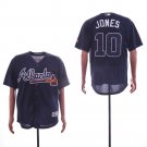 Men/Youth's Braves 10 Chipper Jones Navy Cool Base Jersey