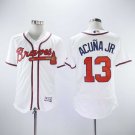 Men/Youth's Braves 13 Ronald Acuna Jr. White Flexbase Jersey