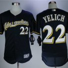 Men/Youth's Brewers 22 Christian Yelich Navy Flexbase Jersey