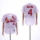 Men/Youth's Cardinals 4 Yadier Molina White Flexbase Jersey