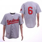 Men/Youth's Cardinals 6 Stan Musial Gray 1956 Cooperstown Jersey