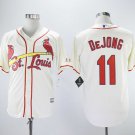 Men/Youth's Cardinals 11 Paul DeJong Cream Cool Base Jersey