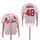Men/Youth's Cardinals 48 Harrison Bader Cream Cool Base Jersey