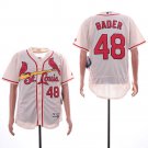 Men/Youth's Cardinals 48 Harrison Bader Cream Flexbase Jersey