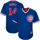 Men/Youth's Chicago Cubs #14 Ernie Banks Blue Cooperstown Jersey