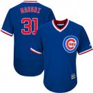 Men/Youth's Chicago Cubs #31 Greg Maddux Blue Cooperstown Jersey