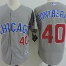 Men/Youth's Chicago Cubs #40 Willson Contreras Gray Jersey