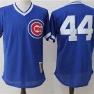 Men/Youth's Chicago Cubs #44 Anthony Rizzo (No Name) Blue M&N Throwback Pullover Jersey