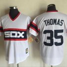 Men/Youth's Chicago White Sox #35 Frank Thomas White M&N Throwback Pullover Jersey
