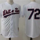 Men/Youth's Chicago White Sox #72 Carlton Fisk White M&N Throwback Jersey