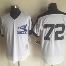 Men/Youth's Chicago White Sox #72 Carlton Fisk White M&N Throwback Pullover Jersey