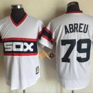 Men/Youth's Chicago White Sox #79 Jose Abreu White M&N Throwback Pullover Jersey