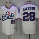 Men/Youth's Chicks #28 Bo Jackson White Movie Jersey