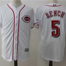 Men/Youth's Cincinnati Reds #5 Johnny Bench White Jersey