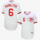 Men/Youth's Cincinnati Reds #6 Billy Hamilton White Cooperstown Flexbase Jersey