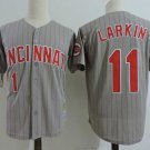 Men/Youth's Cincinnati Reds #11 Barry Larkin Gray Cooperstown Jersey