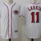 Men/Youth's Cincinnati Reds #11 Barry Larkin White Jersey