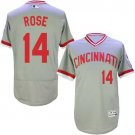 Men/Youth's Cincinnati Reds #14 Pete Rose Gray Cooperstown Flexbase Jersey