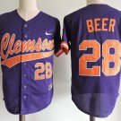 Men/Youth's Clemson Tigers #28 Seth Beer Purple College Jersey