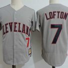 Men/Youth's Cleveland Indians #7 Kenny Lofton Gray Cooperstown Throwback Jersey