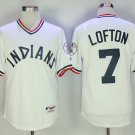 Men/Youth's Cleveland Indians #7 Kenny Lofton White Throwback Jersey