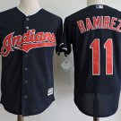 Men/Youth's Cleveland Indians #11 Jose Ramirez Navy Cool Base Jersey