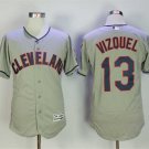 Men/Youth's Cleveland Indians #13 Omar Vizquel Gray Flexbase Jersey