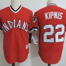 Men/Youth's Cleveland Indians #22 Jason Kipnis Red Cooperstown Throwback Jersey
