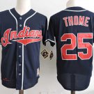 Men/Youth's Cleveland Indians #25 JIM THOME M&N Navy Blue Throwback Jersey