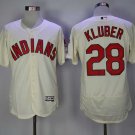 Men/Youth's Cleveland Indians #28 Corey Kluber Cream Flexbase Jersey