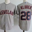 Men/Youth's Cleveland Indians #28 Corey Kluber Gray Flexbase Jersey
