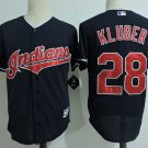 Men/Youth's Cleveland Indians #28 Corey Kluber Navy Jersey
