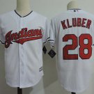 Men/Youth's Cleveland Indians #28 Corey Kluber White Cool Base Jersey