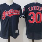 Men/Youth's Cleveland Indians #30 Joe Carter Navy Blue Flexbase Jersey