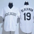 Men/Youth's Colorado Rockies #19 Charlie Blackmon White Jersey