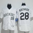 Men/Youth's Colorado Rockies #28 Nolan Arenado White Flexbase Jersey