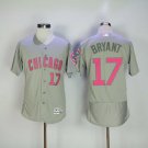 Men/Youth's Cubs 17 Kris Bryant Gray Mother's Day Flexbase Jersey