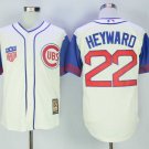 Men/Youth's Cubs 22 Jason Heyward Cream Cooperstown Jersey