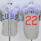 Men/Youth's Cubs 22 Jason Heyward Gray Cool Base Jersey