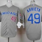 Men/Youth's Cubs 49 Jake Arrieta Gray Throwback Jersey