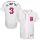 Men/Youth's Detroit Tigers #3 Alan Trammell White Mother's Day Flexbase Jersey