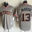 Men/Youth's Detroit Tigers #13 Lance Parrish Gray M&N Throwback Pullover Jersey
