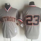 Men/Youth's Detroit Tigers #23 Kirk Gibson Gray M&N Throwback Jersey