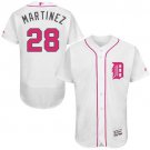 Men/Youth's Detroit Tigers #28 J.D. Martinez White Mother's Day Flexbase Jersey