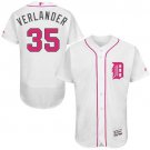 Men/Youth's Detroit Tigers #35 Justin Verlander White Mother's Day Flexbase Jersey