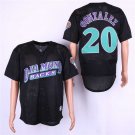 Men/Youth's Diamondbacks 20 Luis Gonzalez Black Mesh BP Jersey
