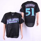 Men/Youth's Diamondbacks 51 Randy Johnson Black Mesh BP Jersey