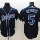 Men/Youth's Dodgers 5 Corey Seager Navy Cool Base Jersey