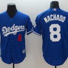 Men/Youth's Dodgers 8 Manny Machado Royal Cool Base Jersey